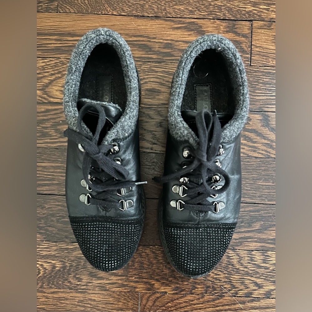 Carlo Pazolini leather shoes, combat style